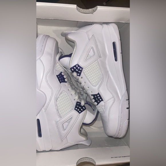 Metallic purple Jordan 4 Size10 Worn once negotiable price willing ship - Picture 1 of 5